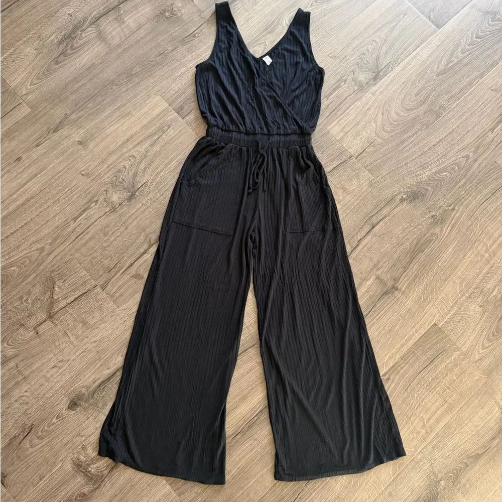 BP sleeveless wide-leg Ribbed Women’s jumpsuit size S